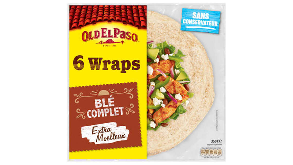 6 Wraps Au Blé Complet